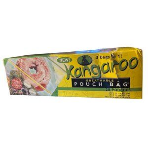 Kangaroo Breathable Pouch Bags 3-In-1 Storage Solution 25 Count Discontinued